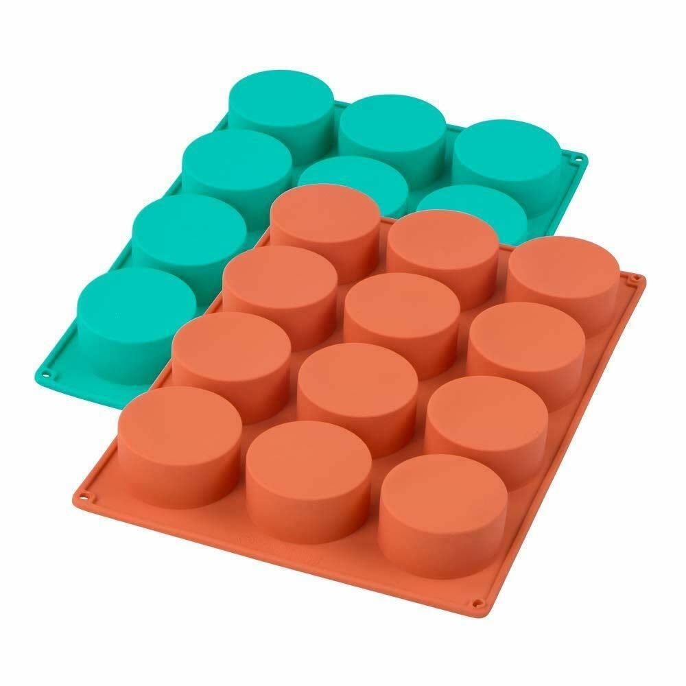BebLP 2-Piece Round Cylinder Silicone Mold for Chocolate Covered Oreos, Candy, Jelly, Cake & Baking | Perfect for DIY Desserts, Party Treats & Homemade Candy Bars