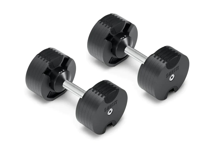 NÜOBELL 50lb Adjustable Dumbbells Set - Premium Home Gym Equipment for Strength Training, Weight Lifting & Fitness - Perfect for Small Spaces, Home Workouts & CrossFit Training