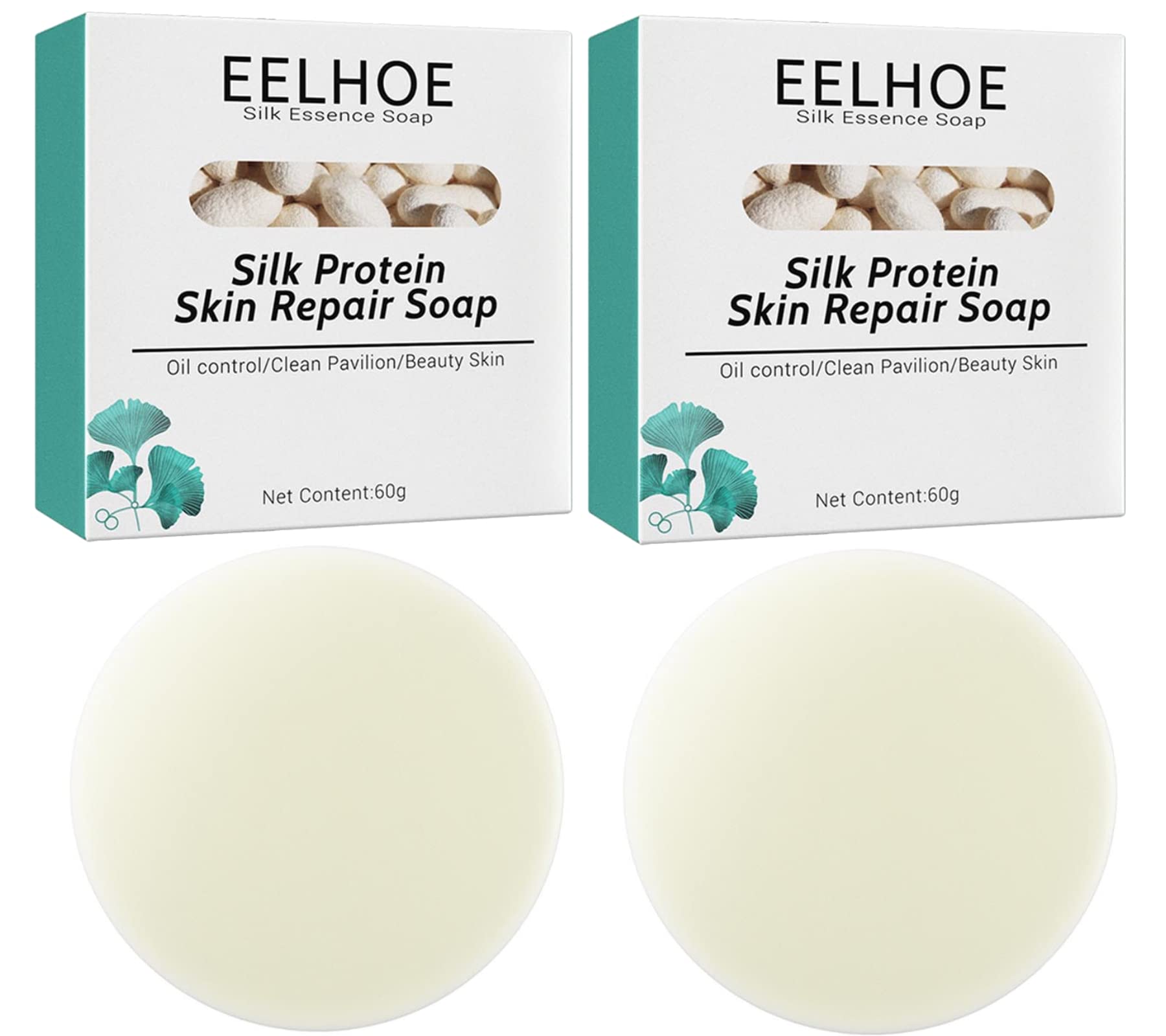 Skinferm Collagen Milk Whitening Soap with Silk Protein - Skin Repair & Brightening Bar for Face & Body - Exfoliates, Evens Skin Tone, Softens Complexion - Perfect for Daily Skincare & Gift Sets (2 Pack)