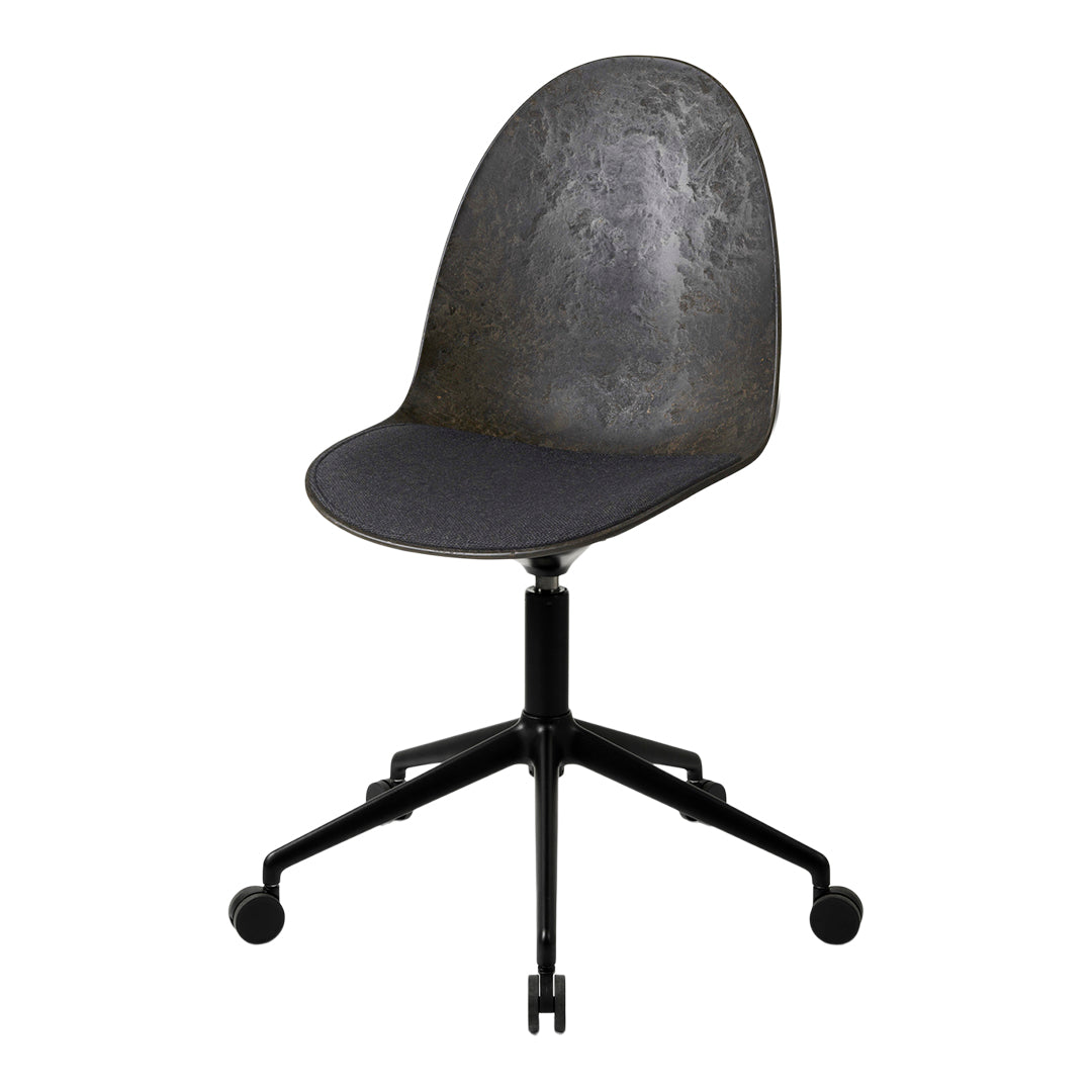 Eternity Swivel Chair with Casters - Upholstered Seat for Office, Living Room & Home Decor - Ergonomic Rolling Chair for Comfortable Workspace & Relaxation