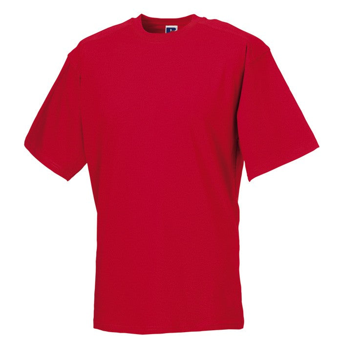 J010M Russell Heavy Duty T-Shirt for Men - Durable Workwear & Casual Comfort - Perfect for Construction, Outdoor Activities & Everyday Wear