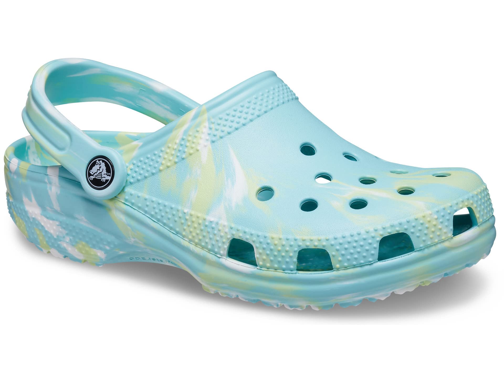 Crocs Unisex Classic Marbled Tie-Dye Clog - Comfortable Slip-On Shoes for Men & Women - Perfect for Beach, Pool, Garden & Casual Wear
