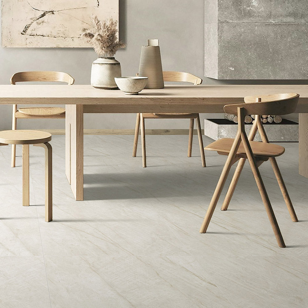 Adelaide Beige 600x600 Matt Marble Look Porcelain Tile - Premium Floor & Wall Tiles for Living Room, Bathroom & Kitchen Renovation
