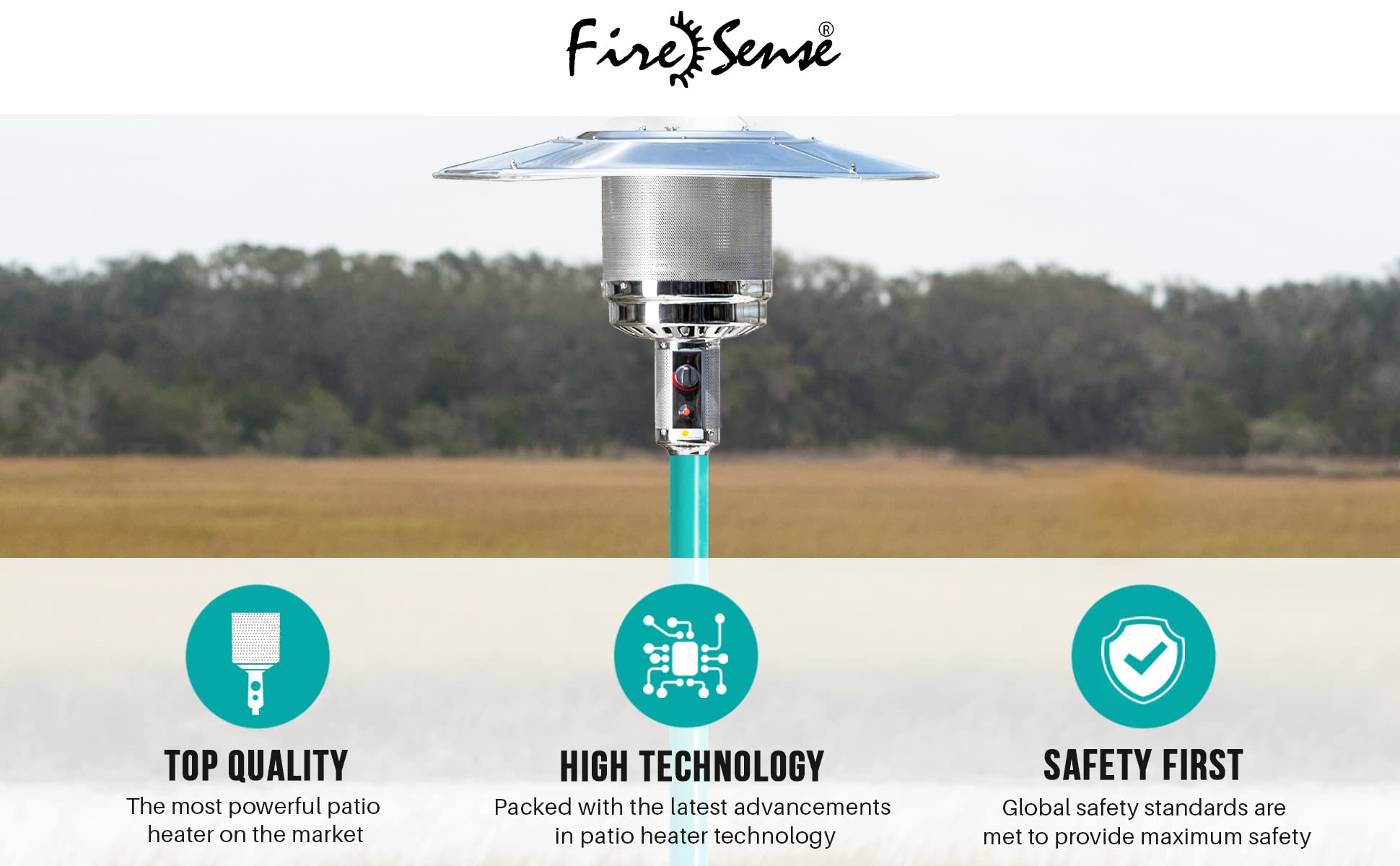 Fire Sense WL S/S 304 Stainless Steel Head Assembly Replacement for 2.5