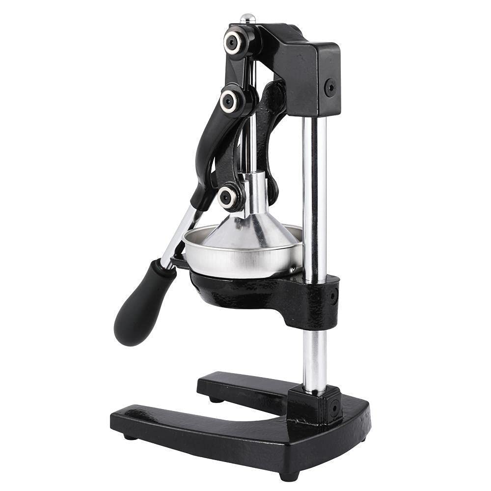 Premium Silver Citrus Juicer - Manual Hand Press Fruit Juicer for Lemon, Orange & Lime - Cold Press Kitchen Tool for Fresh Juice - Perfect for Cocktails, Healthy Drinks & Home Cooking