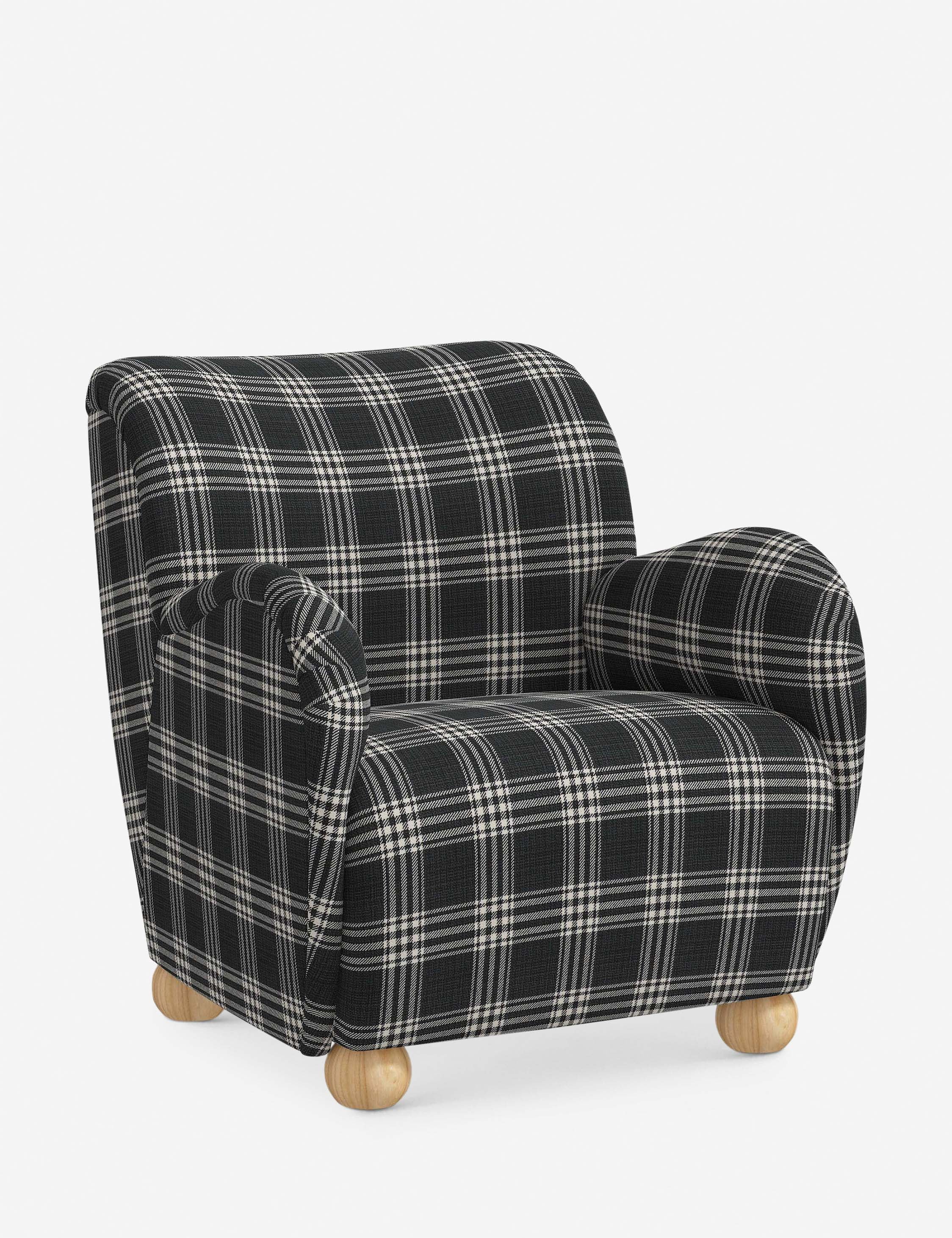 Baird Accent Chair - Modern Upholstered Lounge Chair for Living Room, Bedroom & Office - Stylish Comfortable Reading Chair with Wooden Legs - Perfect for Relaxing, Reading & Decorating Your Home