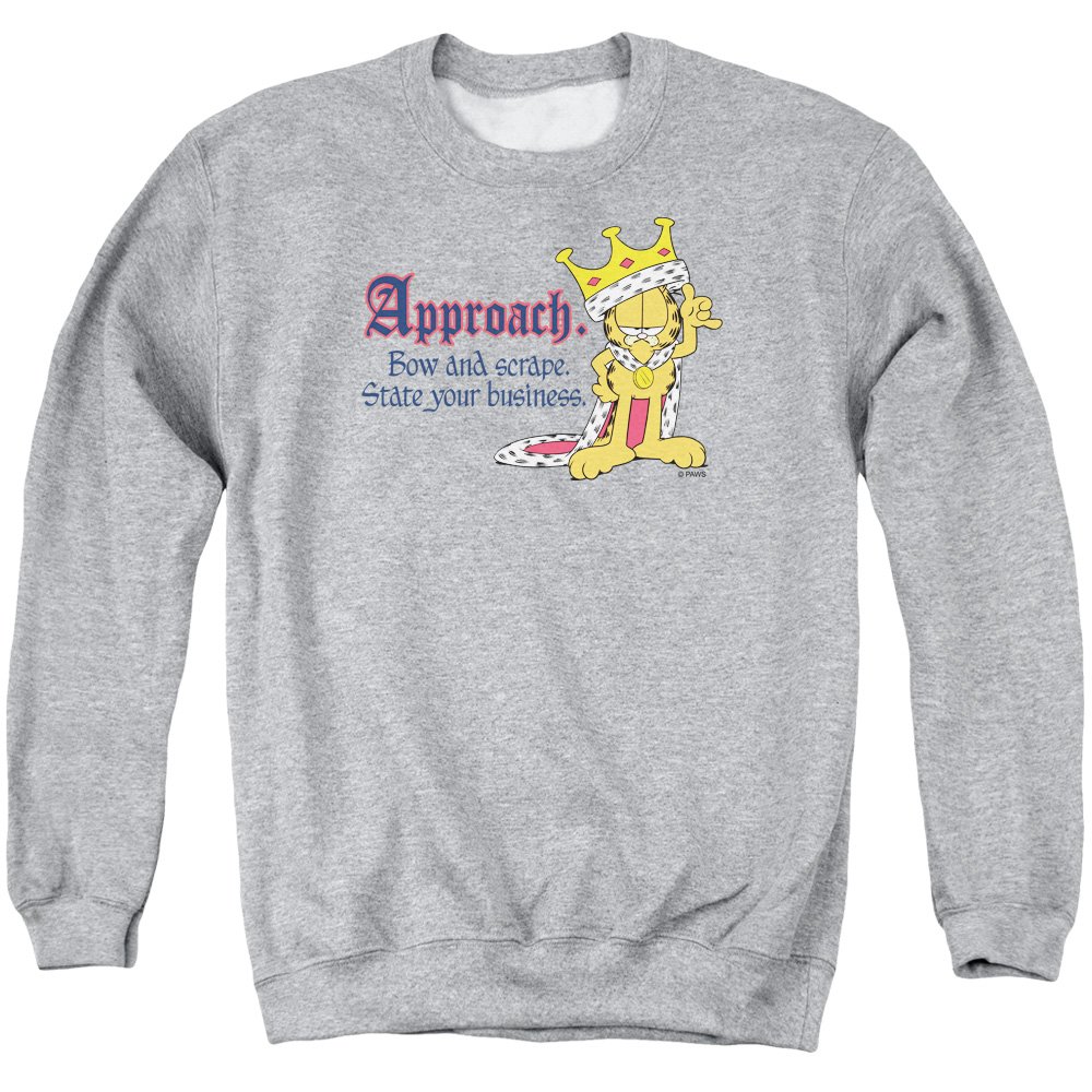 Garfield State Your Business Unisex Crewneck Sweatshirt for Men & Women | Casual Comfort Wear for Everyday, Lounge & Street Style