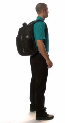OGIO 411065 Mercury 17英寸商务旅行笔记本电脑双肩背包，黑色，适合办公通勤与短途旅行