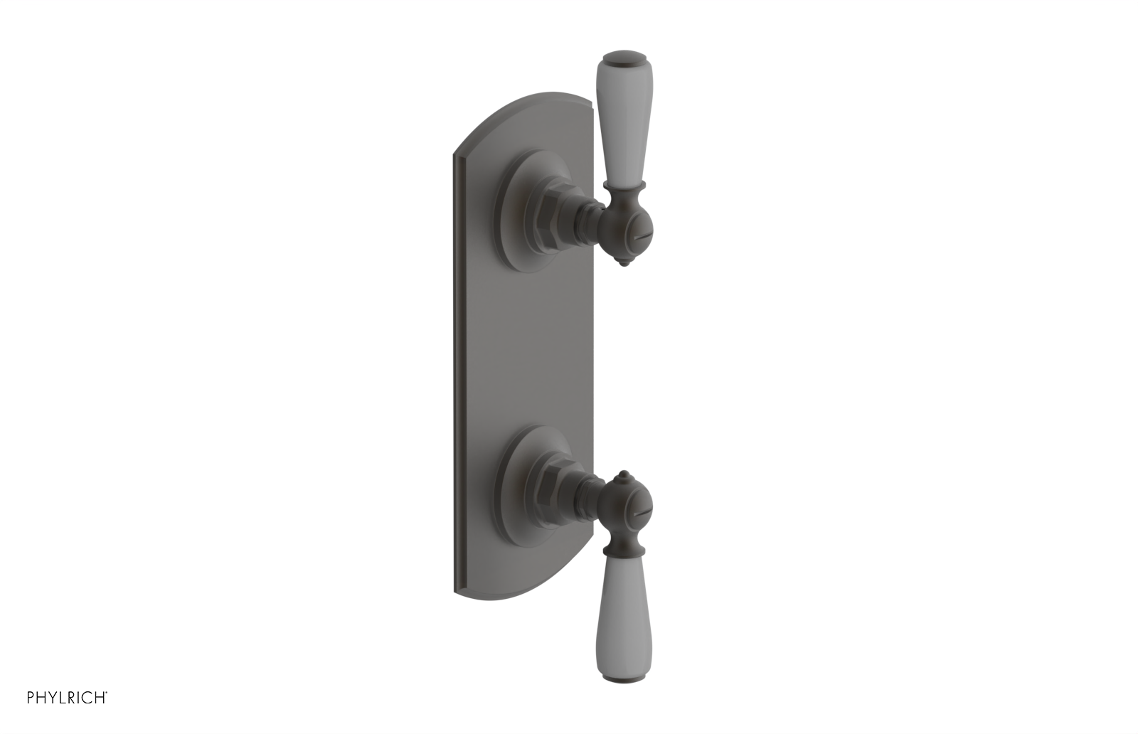 Jamestown Thermostatic Shower Valve with Volume Control & Diverter - Grey Accented Bathroom Fixture for Modern Home Renovation