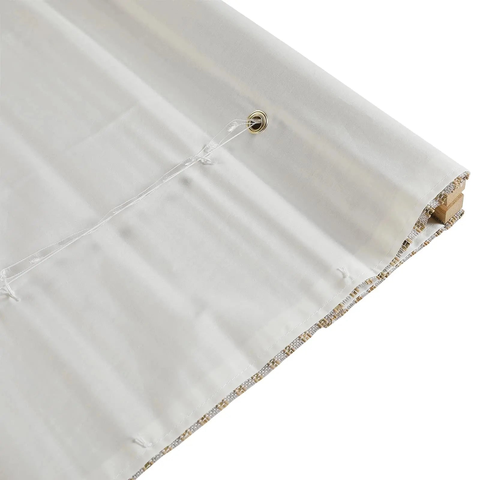 Natural Bamboo Woven Window Shade - Birch White | Eco-Friendly Roller Blind for Living Room, Bedroom & Office