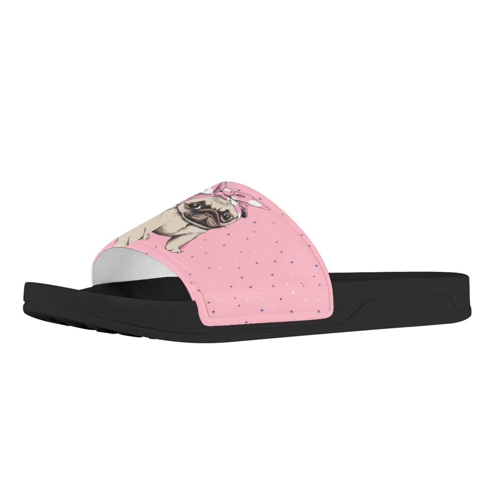 FOR U DESIGNS Women's Sandals Slippers - Non-Slip Slides for Summer, Indoor & Outdoor Use - Comfortable House Shoes for Beach, Hotel, and Home Wear