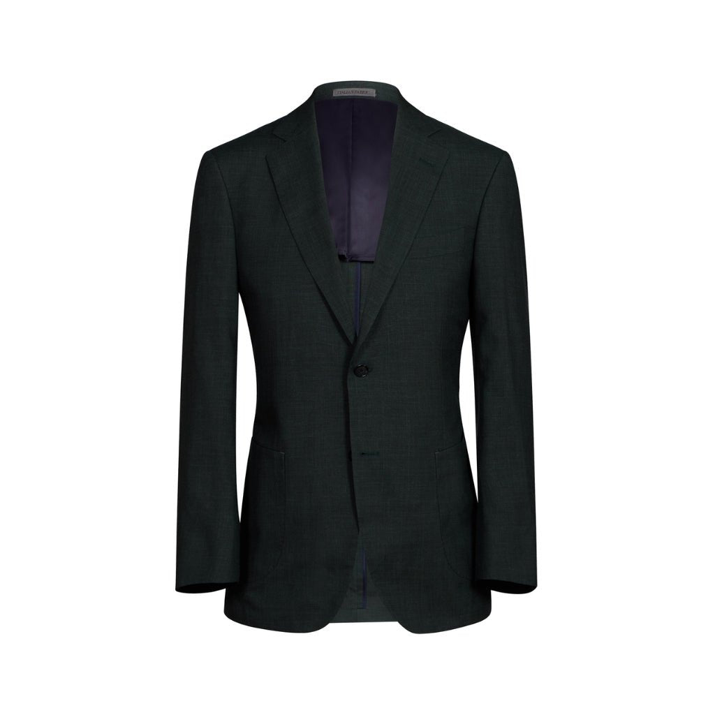 HENRY SARTORIAL Men's Linen Blend Notch Lapel Soft Blazer Jacket - Olive Green | Lightweight Summer Business Casual Sport Coat for Office, Wedding & Outdoor Events