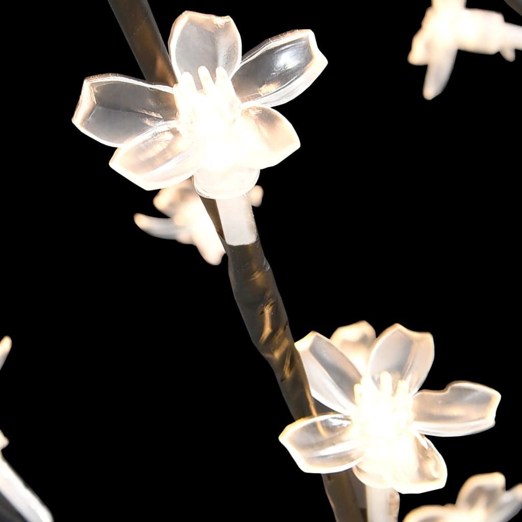 128 LED Cherry Blossom Christmas String Lights - Warm White Outdoor Lights for Christmas Tree, Valentine's Day, Wedding & Party Decor - Perfect for Eave, Garden, Wall & Indoor Holiday Decorations