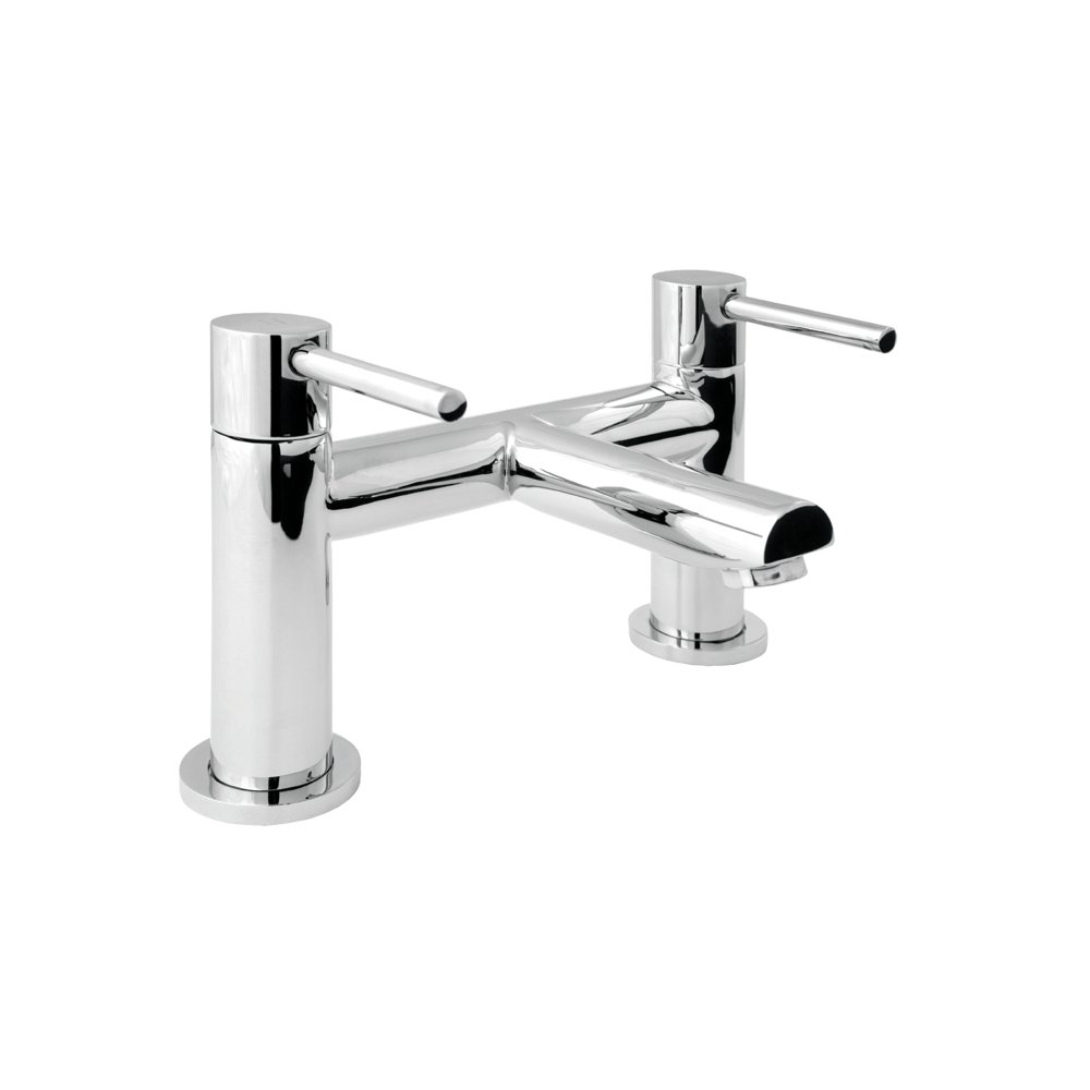 Deva INS108 Chrome Deck Mounted Bath Filler - Modern Bathroom Faucet for Bathtub, Sink & Vanity - Perfect for Home Renovation & Spa-Like Bathing Experience