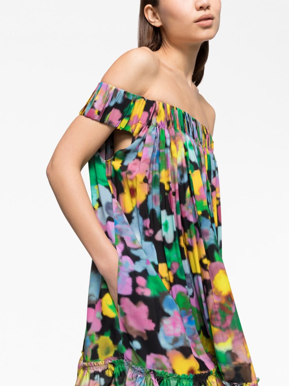 AZ FACTORY WITH LUTZ HUELLE Women's Dresses - Multi-Color Floral Print Summer Casual Dress for Beach, Party & Vacation