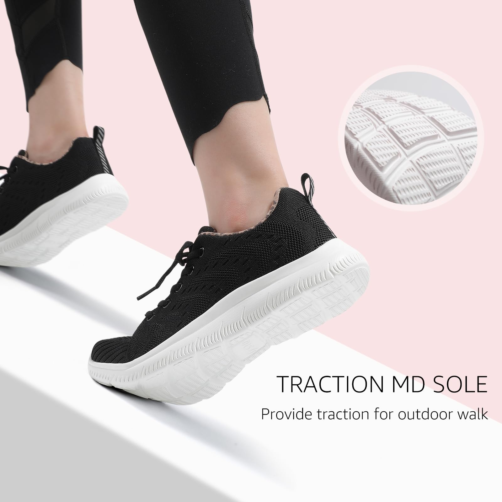 STQ Women's Lightweight Tennis Shoes - Comfortable Walking & Athletic Sneakers for Gym, Workout, Cross Training | Fashionable & Breathable for Running, Jogging, Casual Wear