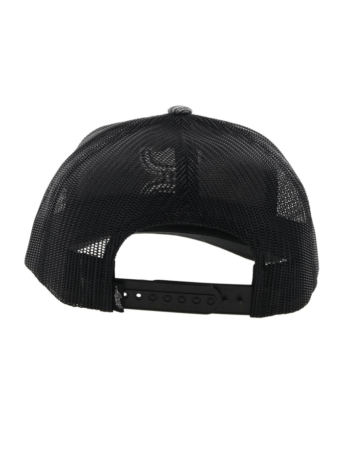 Hooey 2206T GYBK STERLING Mid Profile Snapback Trucker Hat - Black & Grey Adjustable Cap for Men & Women - Perfect for Outdoor Activities, Sports, and Casual Wear