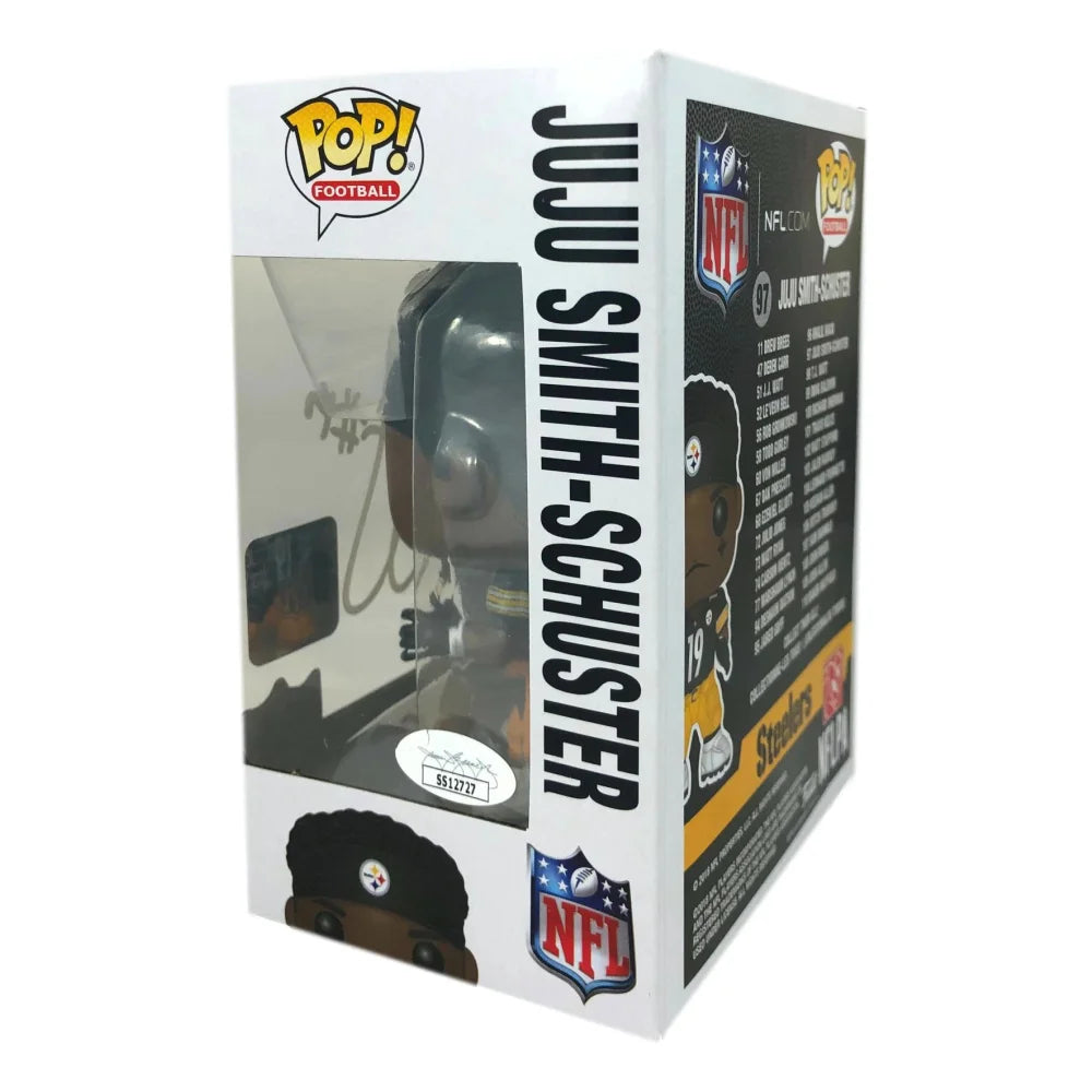 Juju Smith-Schuster Autographed Funko Pop #97 with JSA COA - Pittsburgh Steelers Signed Collectible - Perfect for NFL Fans, Sports Memorabilia Collectors, and Gift Giving
