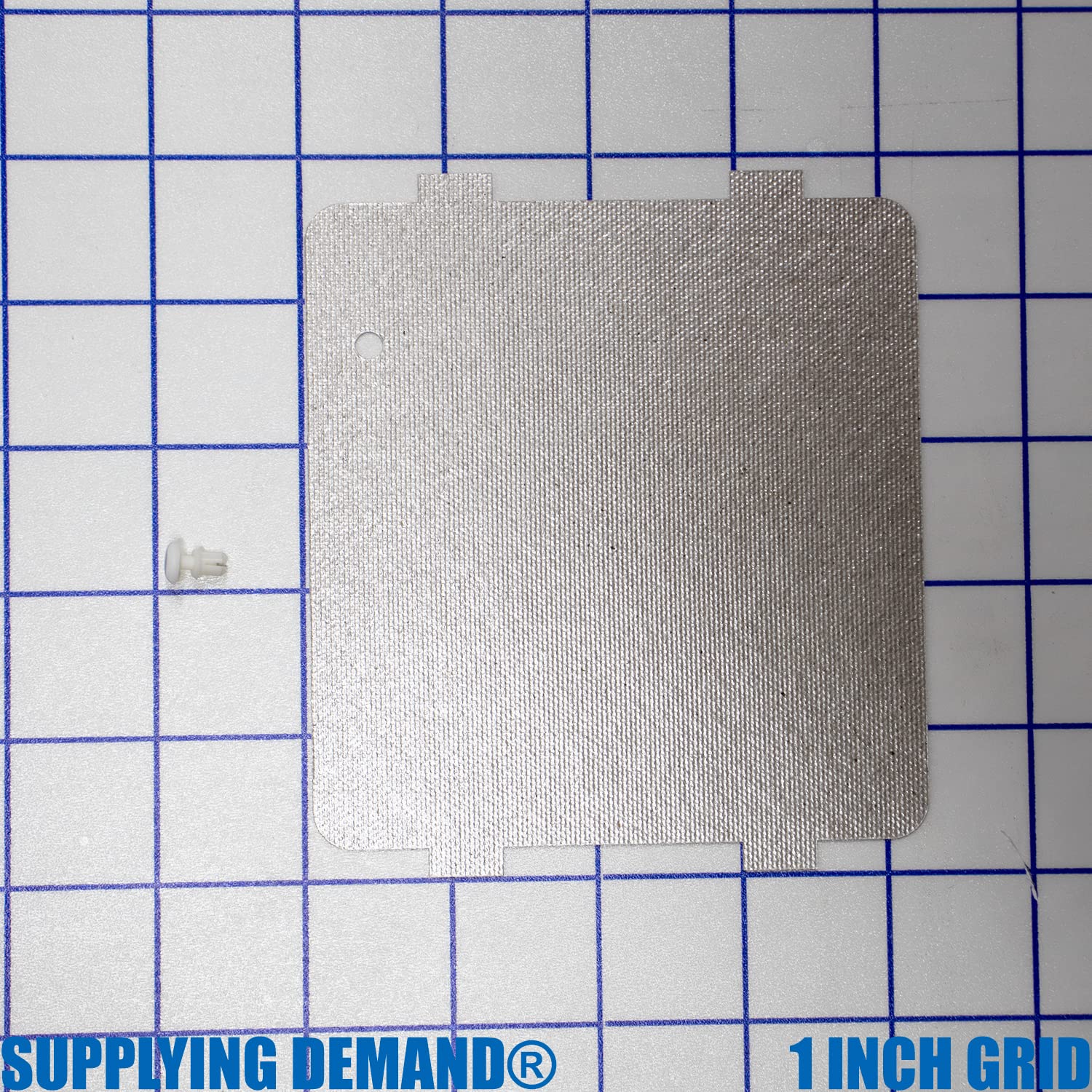 Original WB34X21610 WB03X27704 Microwave Waveguide Cover Replacement with Locking Button Pin - Compatible with Samsung, LG, Whirlpool Microwaves - Easy DIY Installation for Home Kitchen Appliance Repair