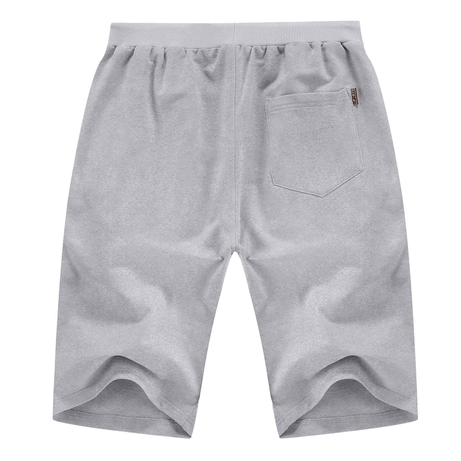 YTD Men's Casual Classic Fit Drawstring Summer Shorts - Elastic Waist with Pockets - Perfect for Beach, Swimming, and Outdoor Activities