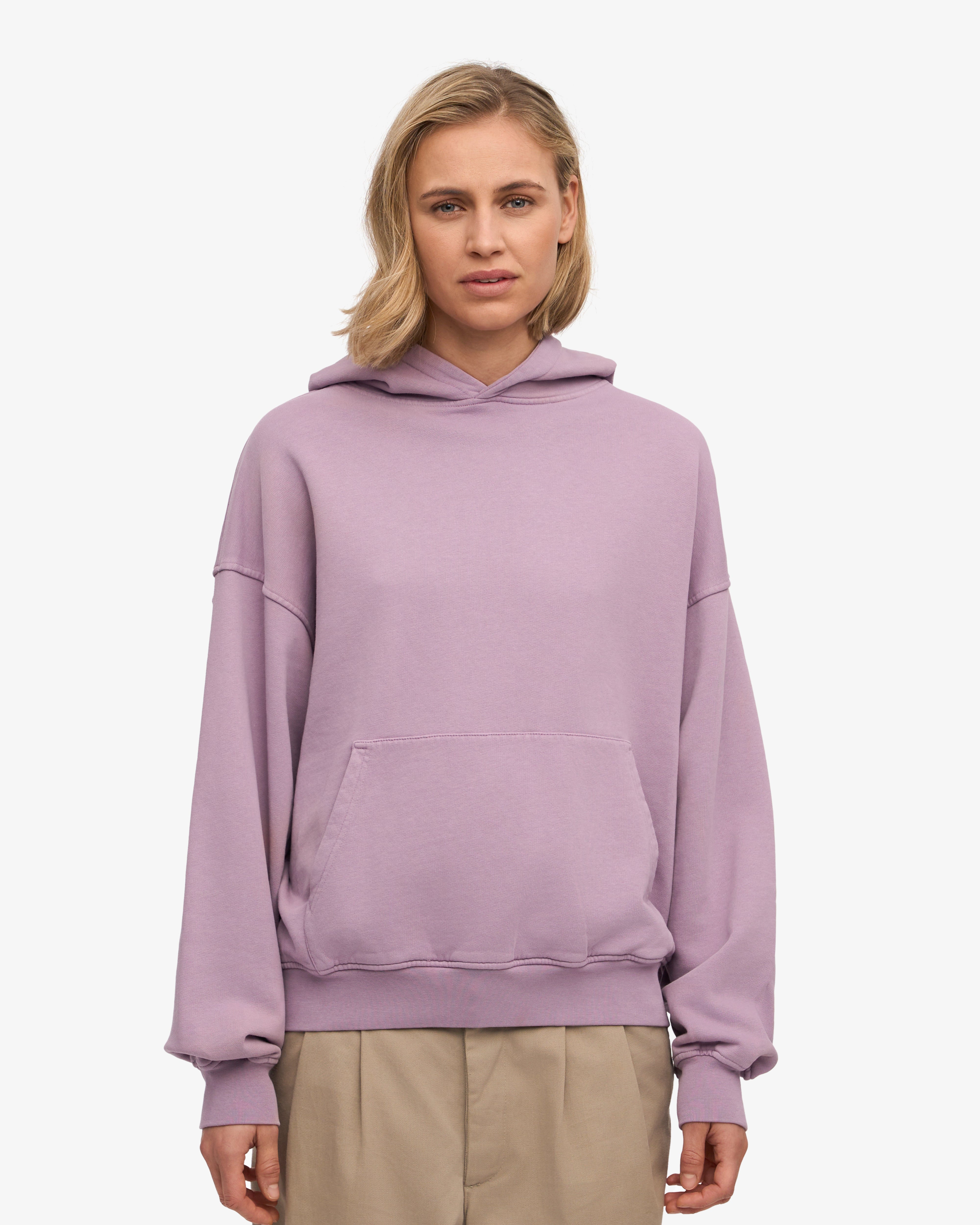 Organic Oversized Hoodie - Pearly Purple | Comfortable & Stylish Unisex Pullover for Casual Wear, Lounge & Outdoor Activities