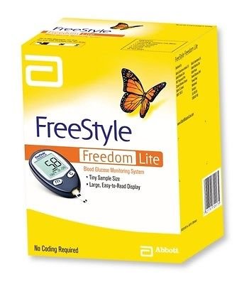 Freestyle Freedom Lite Blood Glucose Monitoring System - Accurate Diabetes Testing Kit for Home Use | Track Blood Sugar Levels Easily | Ideal for Daily Diabetes Management & Travel