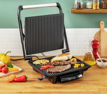 Tefal Inicio 2000W Electric Indoor Grill - Non-Stick BBQ Grill Pan for Healthy Cooking, Perfect for Steak, Chicken, and Vegetables - Ideal for Home Kitchen, Dorm, or Small Apartments