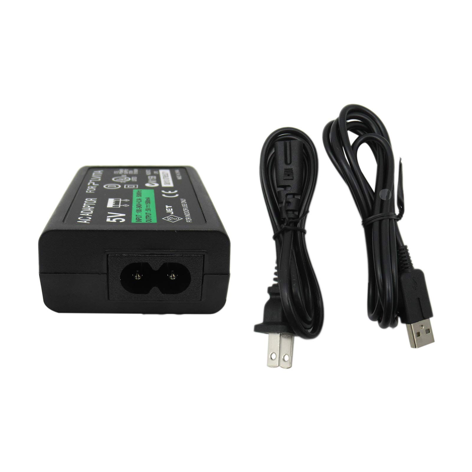 Original AC Power Adapter Charger & USB Data Sync Cable for Sony PS Vita 1000 - Replacement Charging Cord for Gaming On The Go, Travel & Home Use