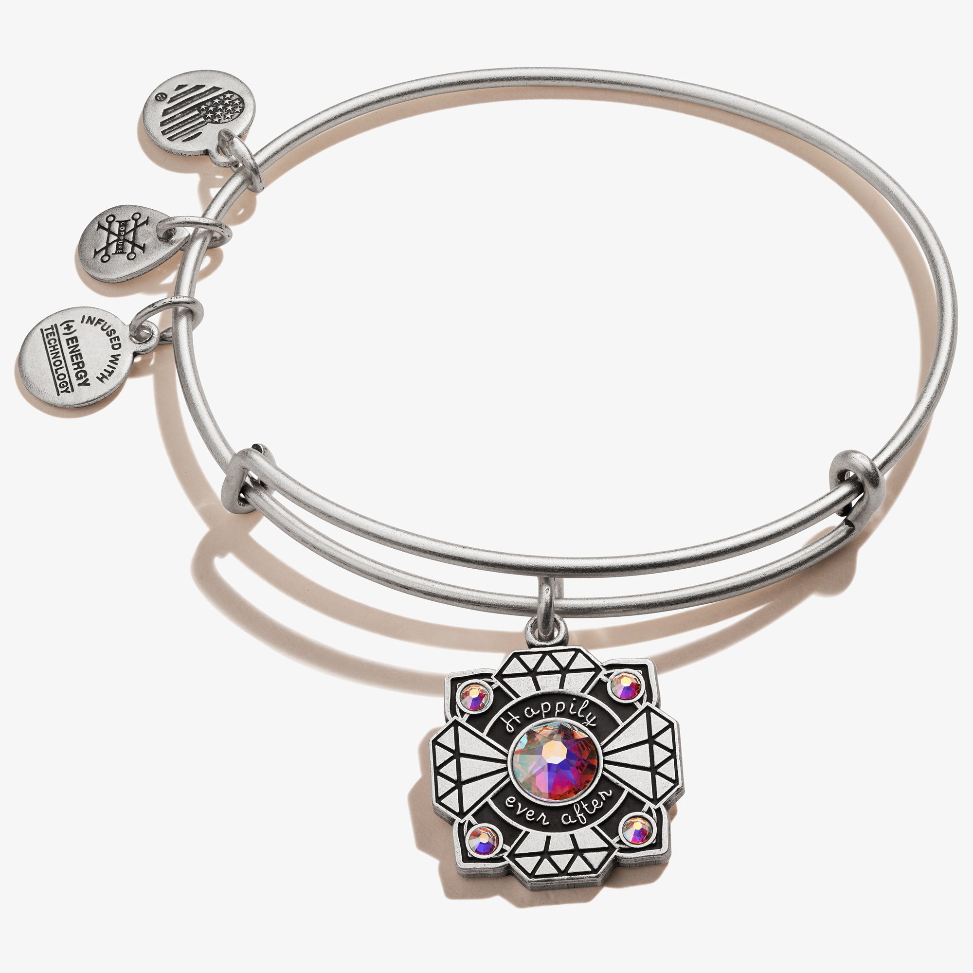 Elegant 'Happily Ever After' Bride Charm Bangle - Perfect for Weddings, Bridal Showers & Anniversary Gifts