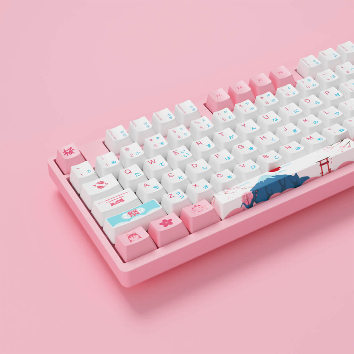 Akko 3098B Plus Sakura R2 RGB Hot Swappable Wireless Mechanical Keyboard with TTC Gold Pink Switch - Perfect for Gaming, Typing & Office Work