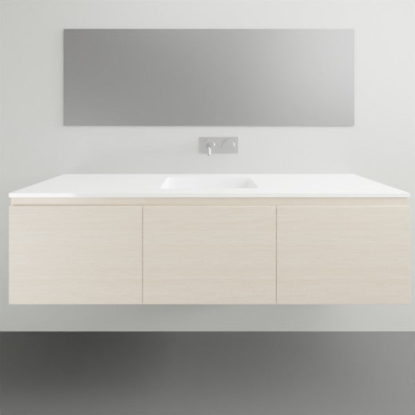 ADP Glacier Lite All Door Slim Vanity with Cast Marble Top - Modern Bathroom Vanity Set with Soft Close Doors & Waterproof Design for Small Spaces, Powder Rooms & Guest Bathrooms