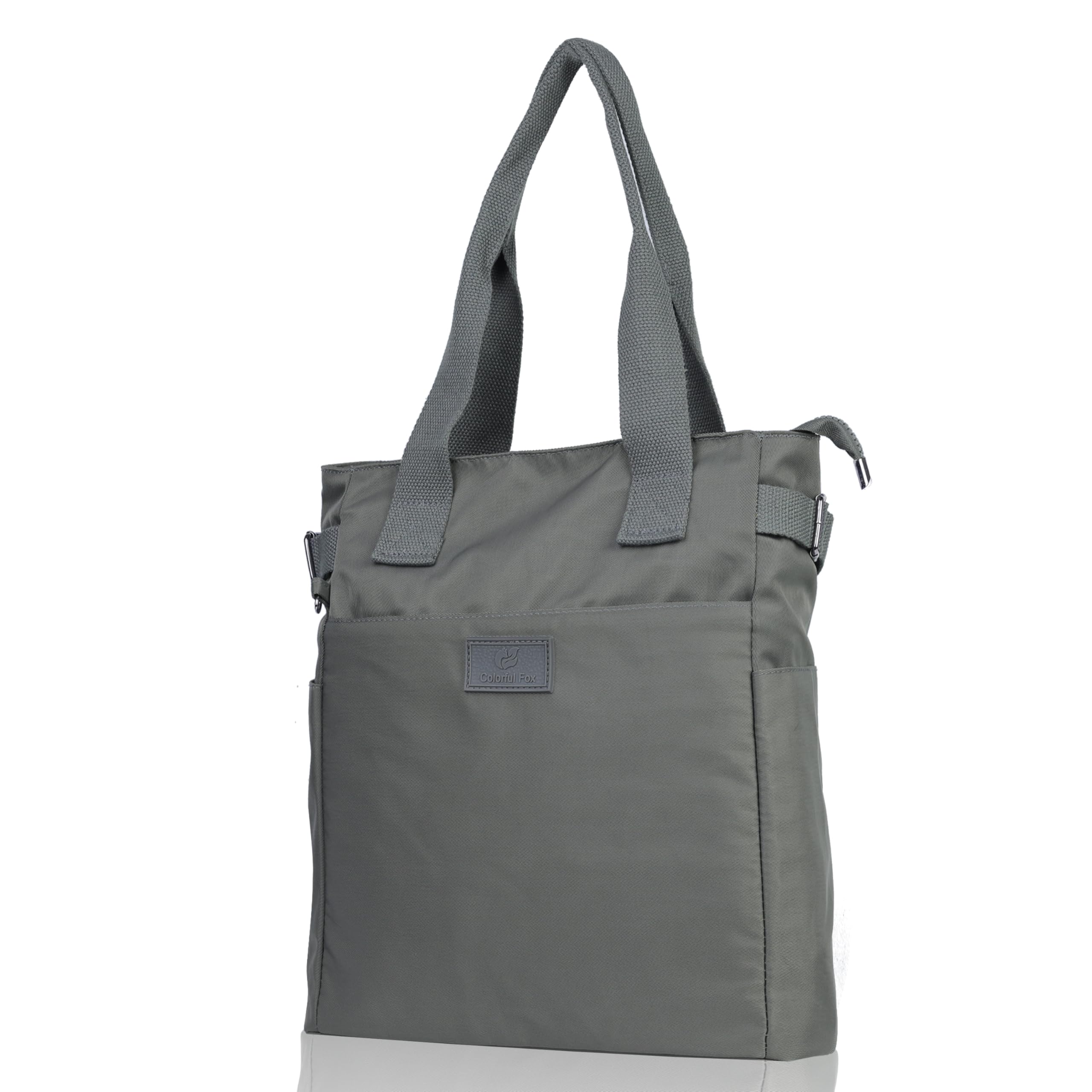 Storite Women's Lightweight Nylon Crossbody Shoulder Bag - Fashionable Sling Tote with Large Capacity (33x27x13cm, Cement Gray) Perfect for Travel, Shopping & Party Outfits
