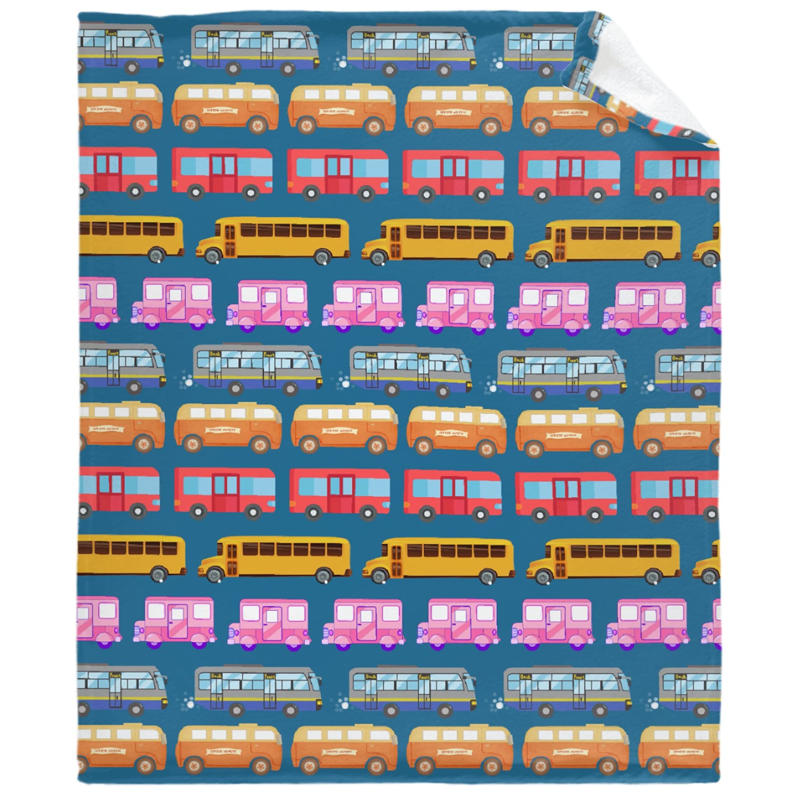 Soft Flannel Fleece Car-Themed Throw Blanket - 80x60 Inch Colorful Transportation Design, Lightweight & Cozy for All Seasons | Perfect for Bedroom, Sofa, Office & Gift Giving