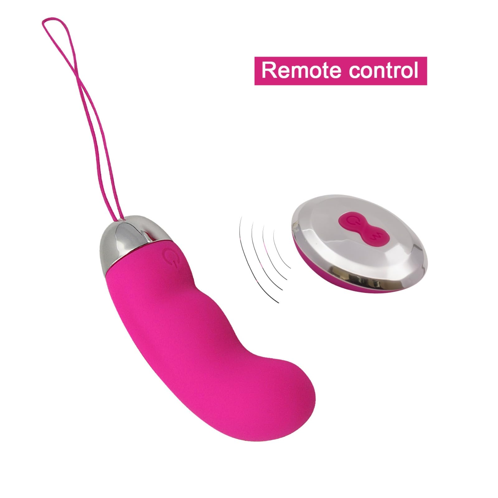 10-Speed Vibrating Finger Massager - Pink Remote Control Egg Toy for Couples & Solo Play - Perfect for Sensual Massage, Stress Relief & Intimate Fun