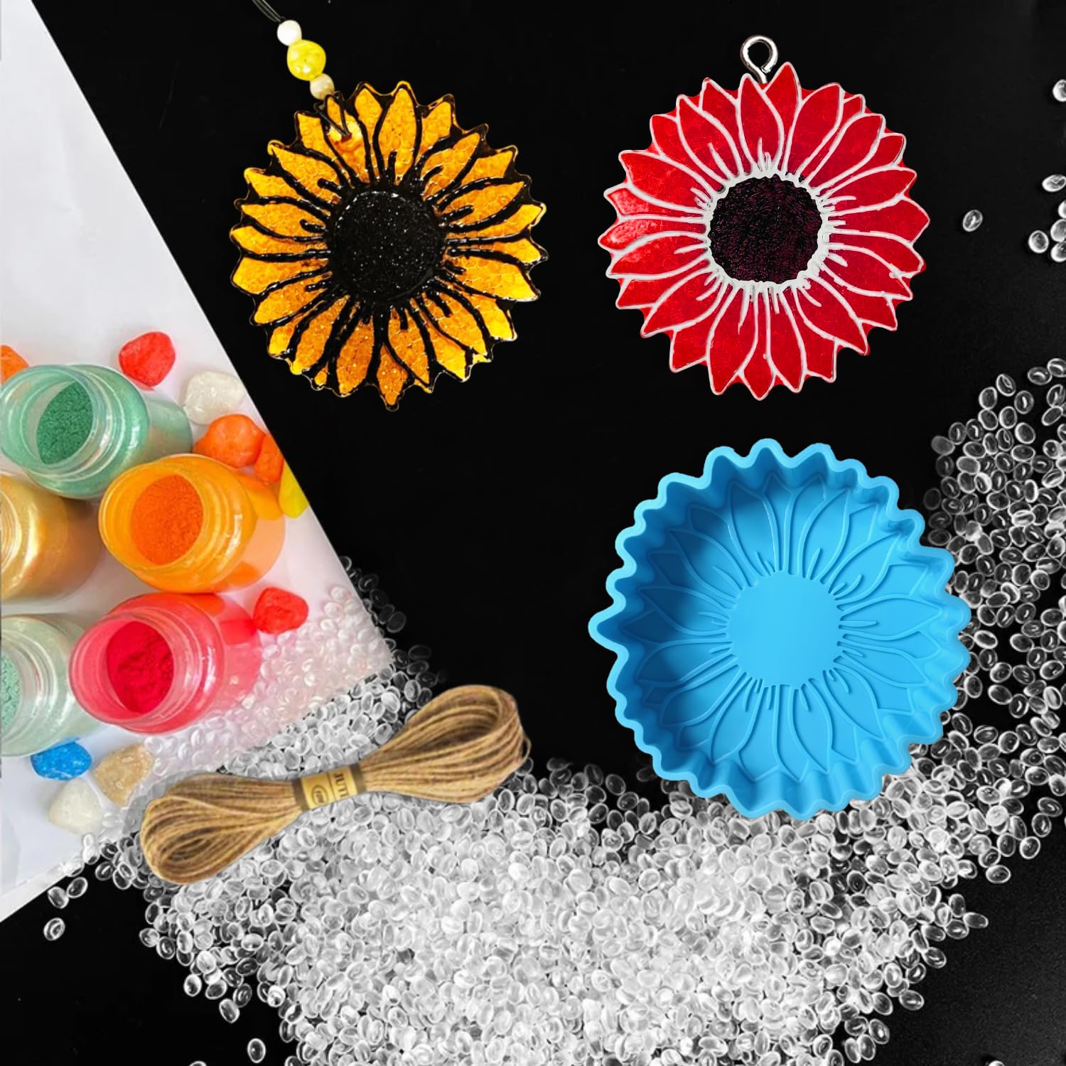 Premium Silicone Molds for Baking, Candles, Soap & Resin - Heat Resistant, Reusable & Non-Stick - Perfect for DIY Crafts, Home Decor & Aromatherapy Beads - Ideal for Kitchen, Bathroom & Craft Room