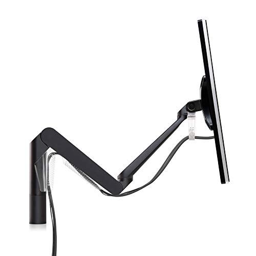 EVO II Premium Monitor Arm - Heavy Duty Adjustable Desk Mount for Single Screen, Black - Perfect for Home Office, Gaming & Workspace Setup