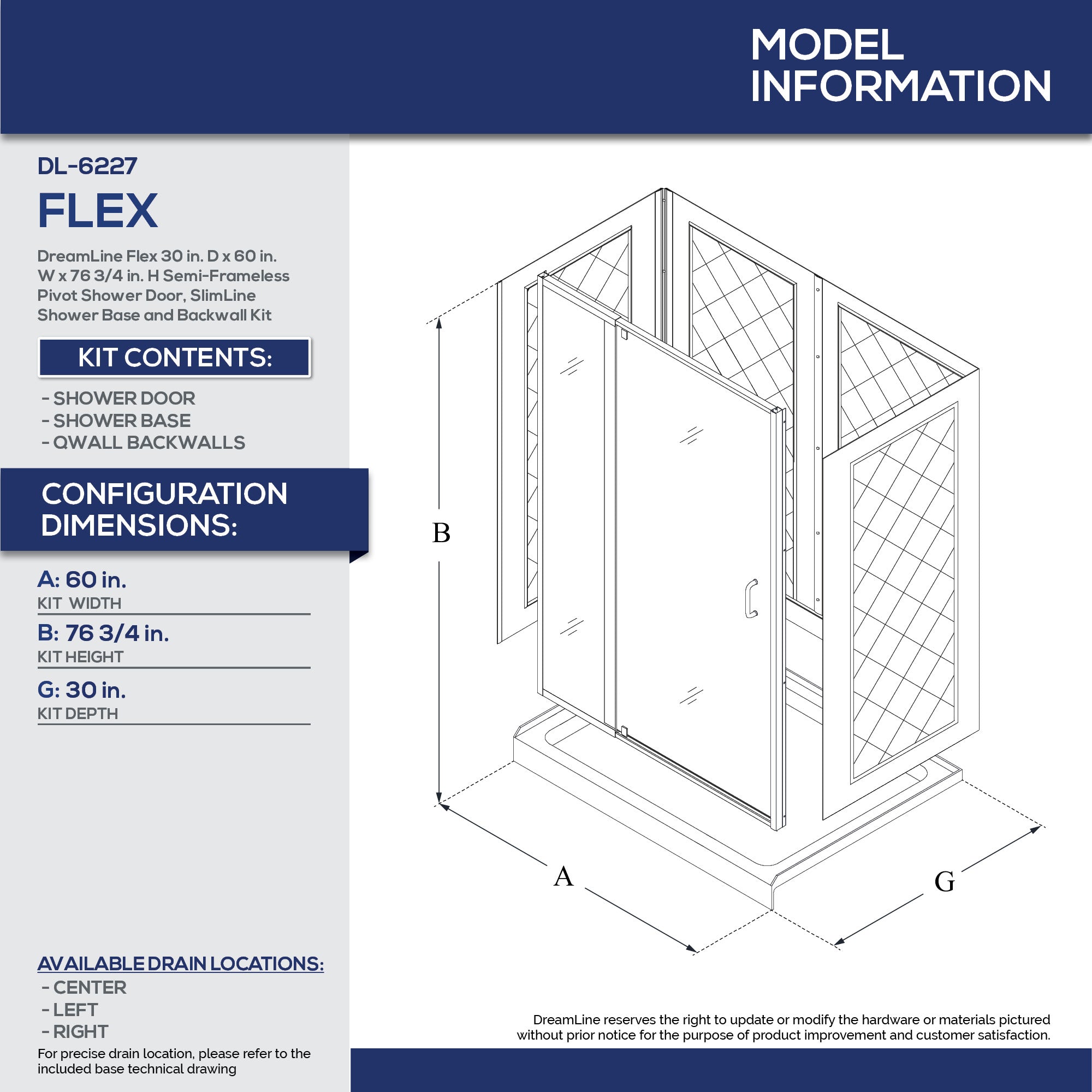 DreamLine Flex 30