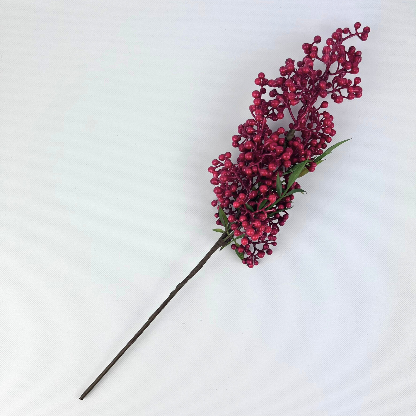 Real Touch Ilex Berry Branch - Small Red Artificial Holly for Christmas Decor, Wedding Centerpieces, and Holiday Home Decorations
