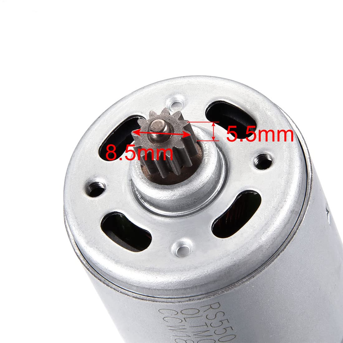 uxcell DC 18V 20500RPM High Speed Electric Gear Motor with 12 Teeth - Perfect Replacement for Cordless Screwdrivers, Power Tools & DIY Projects