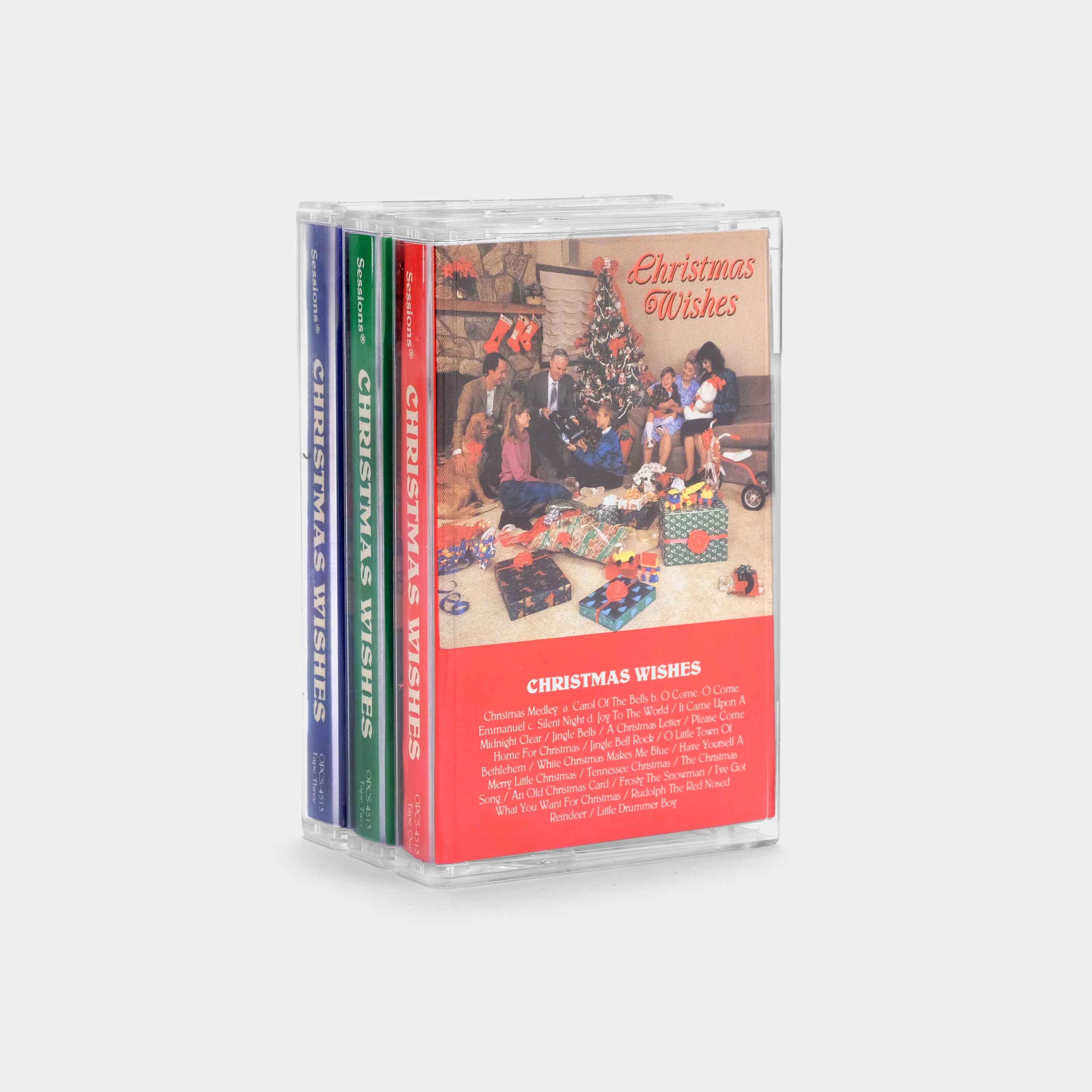 Christmas Wishes Cassette Tape Set - Vintage Holiday Music Collection for Festive Decor & Gift Giving