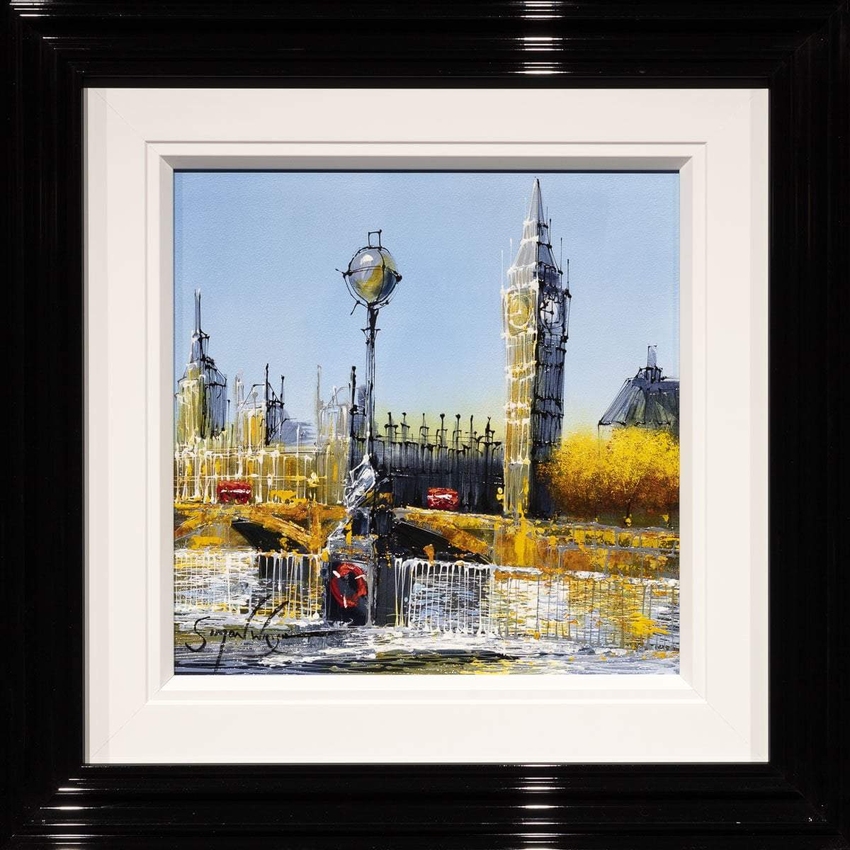 Original Southbank View Painting - Handmade Wall Art for Living Room, Bedroom & Office Decor | Perfect Gift for Home & Interior Design