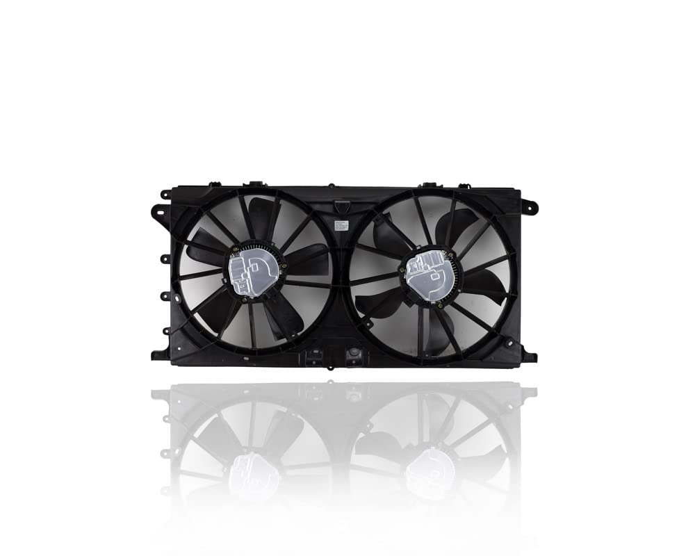 Dual Radiator and Condenser Fan Assembly for 2018-2020 Ford F-150 2.7L/3.5L/5.0L Turbo & Lincoln Expedition/Navigator - Heavy Duty Brushless Motor Replacement (Part# HL3Z8C607D) - Perfect for Engine Cooling and AC System Performance