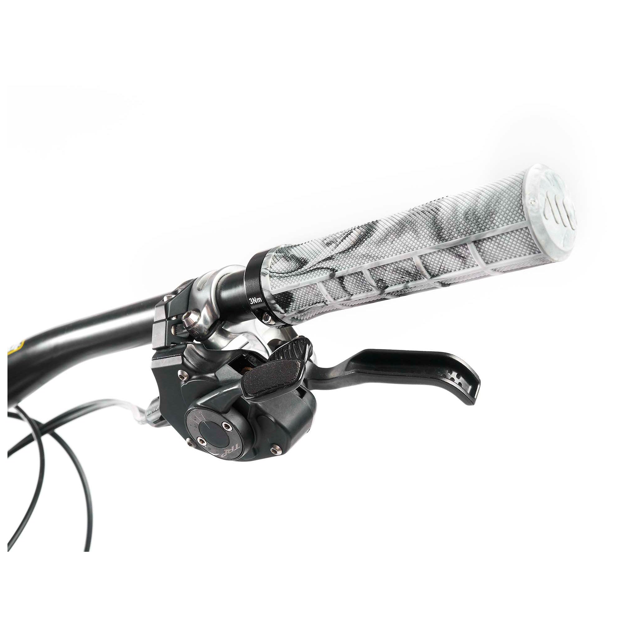 All Mountain Style BMX Bike Handlebar Grips - White Camo Design for Extreme Sports & Mountain Biking | Perfect for BMX, MTB, Dirt Bikes & Off-Road Cycling