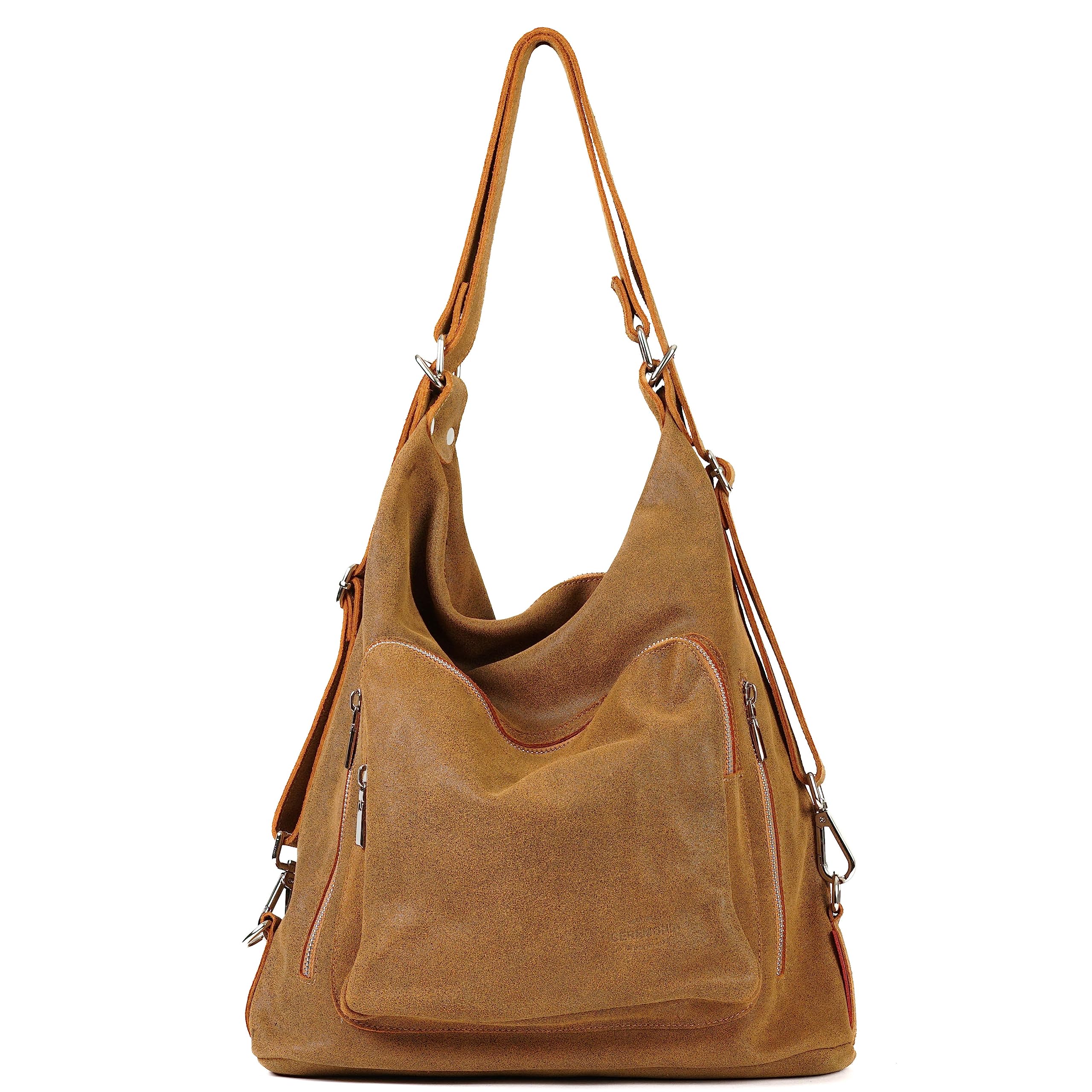 Genuine Leather Women's Backpack Purse - Handmade Convertible Hobo Shoulder Bag for Work, Travel & Daily Use | Stylish & Durable Leather Handbag