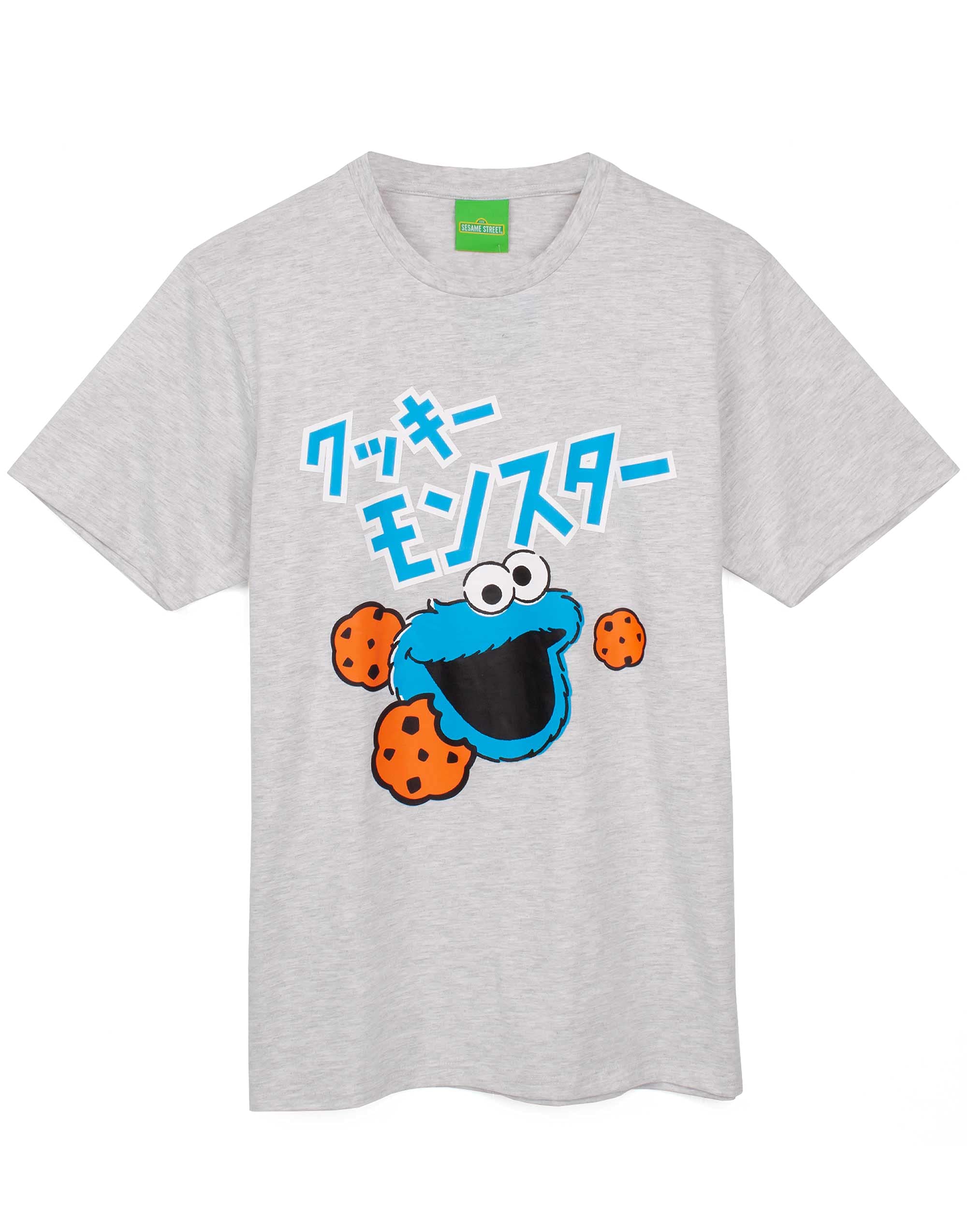 Sesame Street Cookie Monster Pajama Set for Men - Soft Blue Muppet T-Shirt & Pants Sleepwear (X-Large) - Perfect for Christmas Gifts, Birthday Presents & Cozy Family Movie Nights