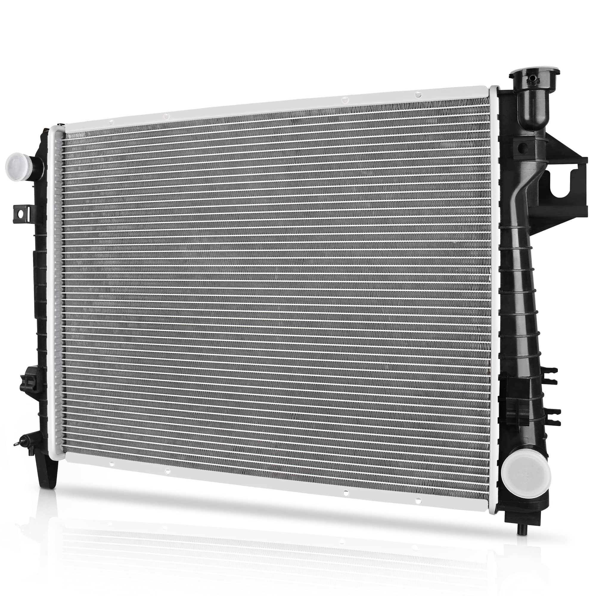 DWVO Complete Radiator Replacement for 2004-2008 Dodge Ram 1500 & 2004-2009 Ram 2500/3500 5.7L V8 - Heavy Duty Cooling System for Towing, Off-Road & Daily Driving