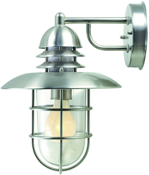 13H Outdoor Wall Lamp - Stainless Steel Post Light for Porch, Garden, and Pathway Lighting - Weather-Resistant & Durable Exterior Fixture