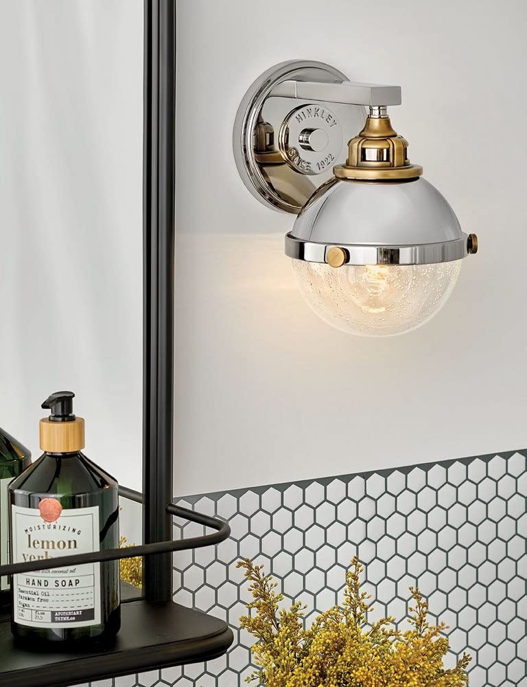 Black Finish Traditional Industrial 1-Light Bathroom Vanity Light - Wall Mounted Sconce for Bathroom, Powder Room & Interior Decor - Model 81-Bel-4160078