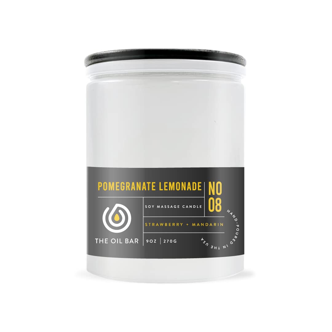 Premium Soy Wax Candle - No. 8 Pomegranate Lemonade Scent | Natural, Long-Lasting Fragrance | Perfect for Home, Office & Relaxation