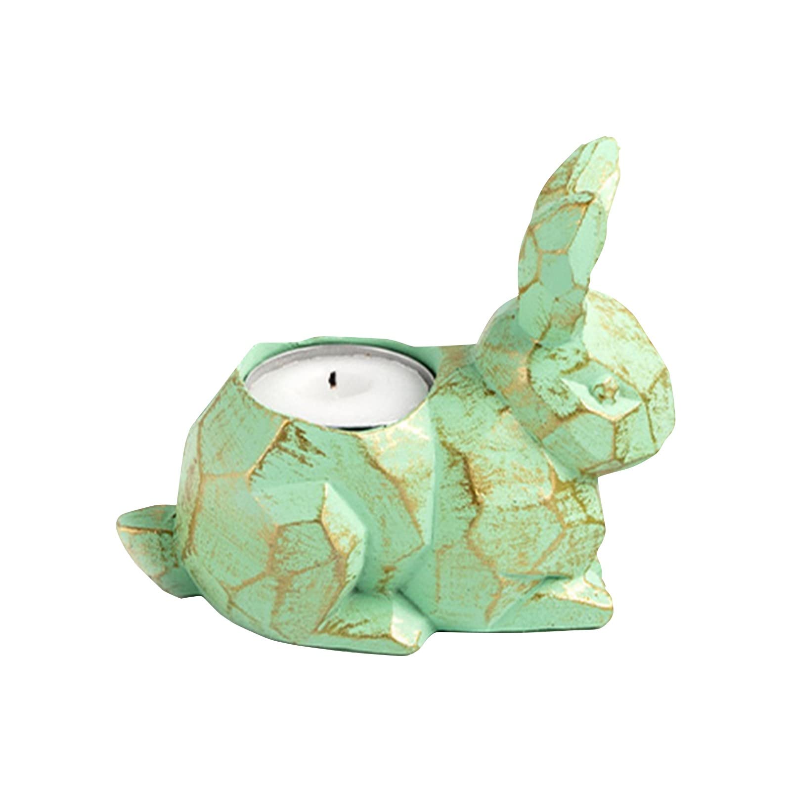 Easter Candle Holder - Bunny Decor for Home, Desktop, Christmas - Small Decorative Candle Stand Under $10 | Perfect for Easter, Holiday Decorations, Table Centerpieces, and Gift Ideas